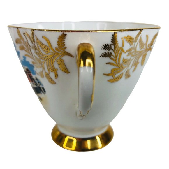 Society Buckingham Palace Tea Cup & Saucer Bone China Footed Gold England Teacup - Picture 5 of 10